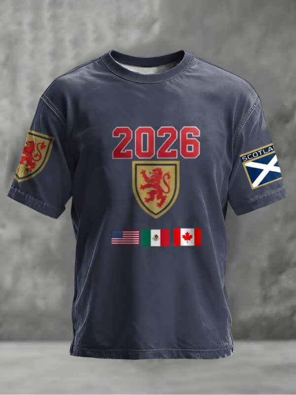 Scotland World Cup 2026 T Shirt Tartan Army Shirt World Cup Merch Best Gifts For Grandpa.jpeg