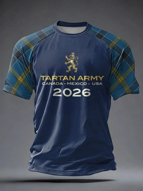 Scotland World Cup 2026 T Shirt Tartan Army Shirt World Cup Merch Best Gifts For Soccer Lovers.jpeg