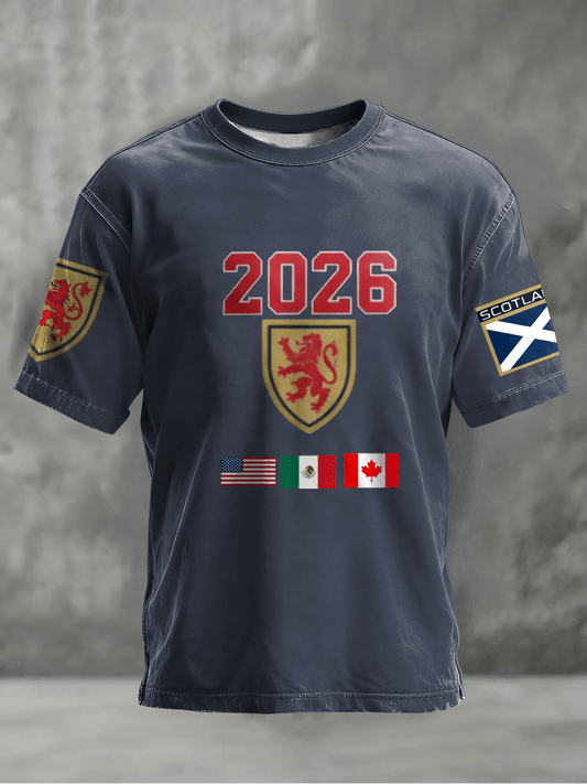 Scotland World Cup 2026 T Shirt World Cup Tee Tartan Army Merch Gift For Soccer Fans.png
