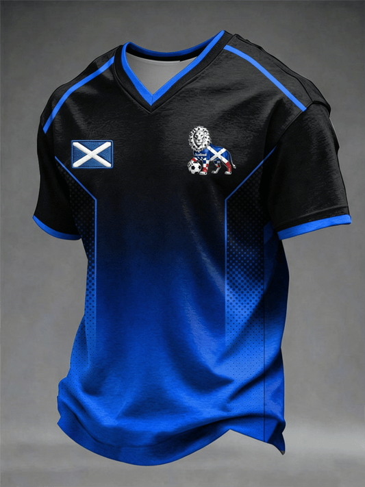 Scotland World Cup Games 2026 V Neck Shirt Tartan Army Apparel Scottish Gifts Idea.png