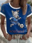 Scottie Dog Scotland Football T Shirt Womens World Cup 2026 Apparel Scotland Supporters Gifts.jpeg