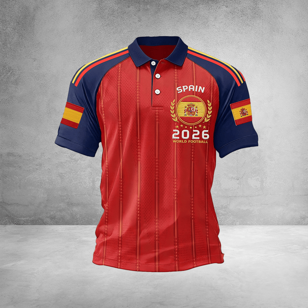 Spain 2026 World Cup Polo Shirt Spain Soccer Apparel Unique For Sport Lovers.png Spain 2026 World Cup Polo Shirt Spain Soccer Apparel Unique For Sport Lovers.png