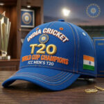 Team India Cricket Hat ICC Mens T20 World Cup Champions Baseball Cap India Cricket Merch 2026.jpeg
