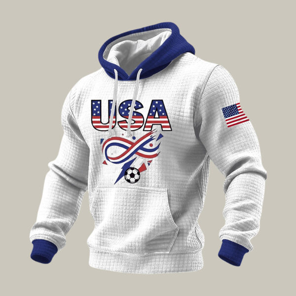 USA 2026 FIFA World Cup Hoodie American Flag Soccer Apparel Present For Fan.jpeg