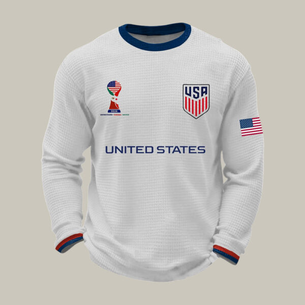 USA 2026 FIFA World Cup Long Sleeve Shirt World Cup Apparel Soccer Lover Gear.jpeg