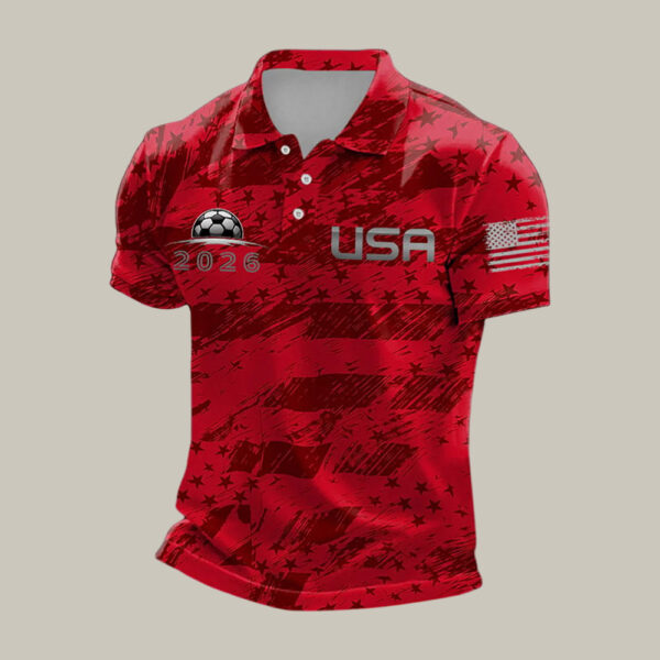 USA 2026 FIFA World Cup Polo Shirt 2026 World Cup Host Country Shirt Soccer Lover Gift.jpeg
