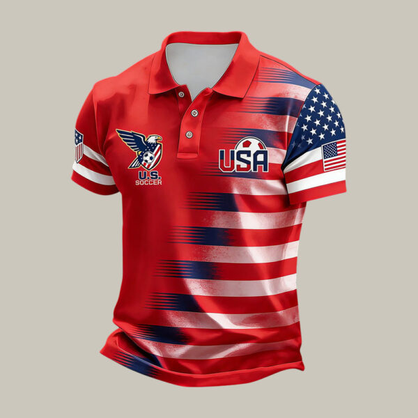 USA FIFA Club World Cup Bracket Eagle Polo Shirt 2026 World Cup Shirt Present For Fan.jpeg