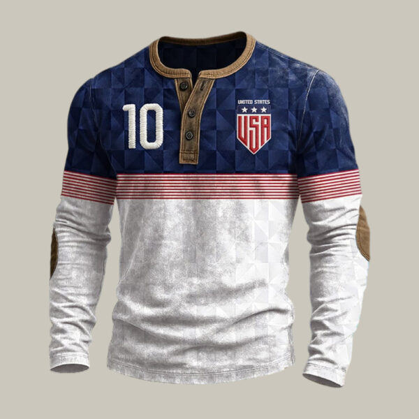 USA FIFA World Cup 2026 10 Button Long Sleeve Shirt Soccer Apparel Best For Fan.jpeg