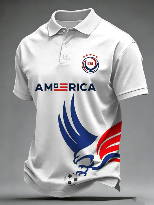USA FIFA World Cup 2026 Polo Shirt Eagle Soccer Shirts For World Cup Lovers.jpeg
