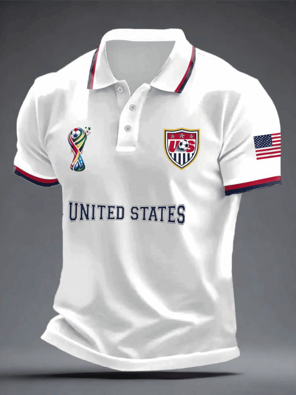 USA FIFA World Cup 2026 Polo Shirt US Mens Soccer Apparel For World Cup Lovers.png