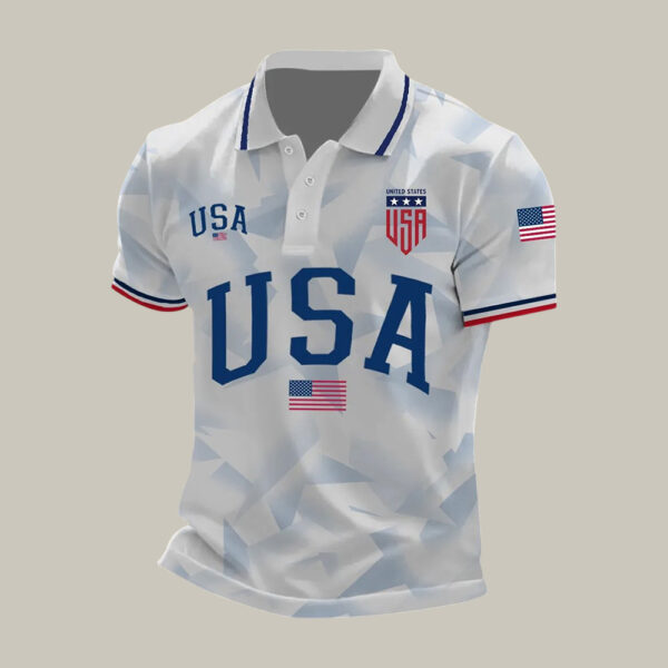 USA FIFA World Cup Team Polo Shirt American Football Team Shirt Game Day Gear.jpeg