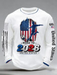USA Road To World Cup 2026 Long Sleeve Shirt Soccer Apparel Good For Fan.jpeg