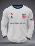 USA Soccer FIFA 2026 World Cup Long Sleeve Shirt Soccer Team USA Merch For Fan White.jpeg