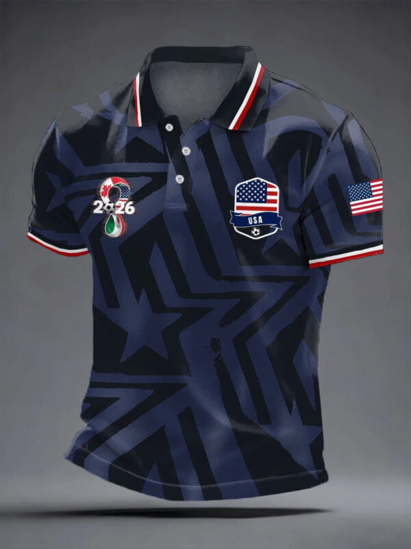 USA Soccer FIFA 2026 World Cup Polo Shirt USA National Soccer Team Apparel For Fan.jpeg