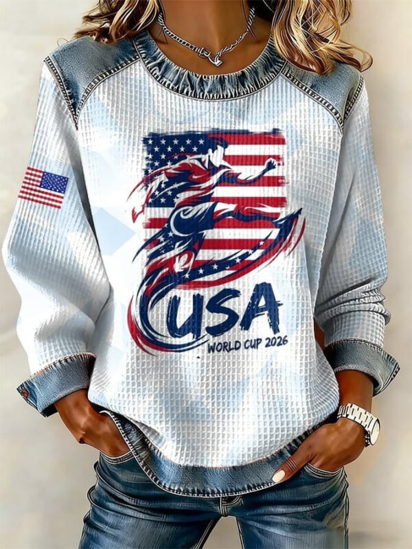 USA Soccer FIFA 2026 World Cup Sweatshirt Womens USA National Soccer Team Apparel For Fan.jpeg