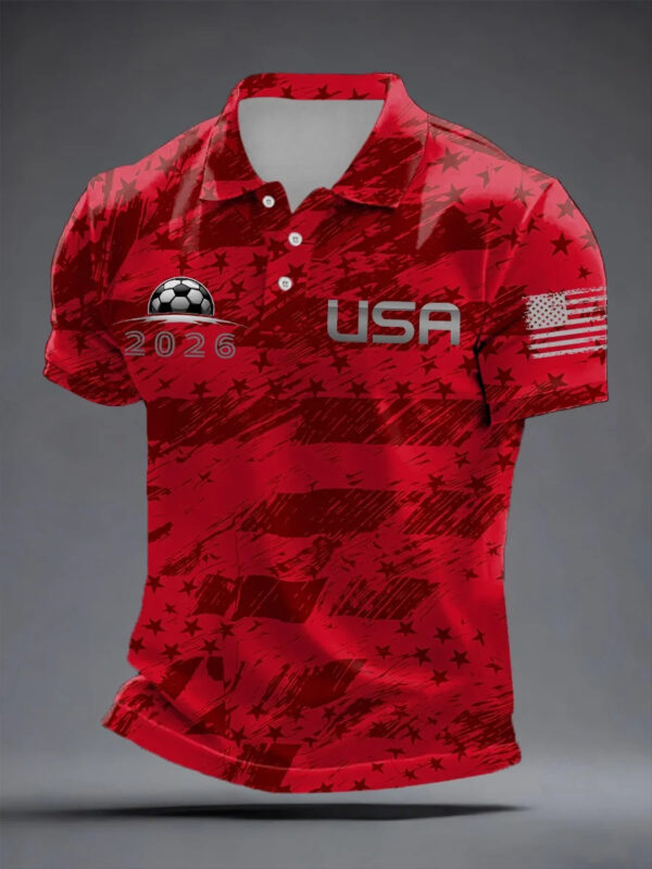 USA World Cup 2026 Polo Shirt American Soccer Clothing Best Gifts For World Cup Lovers.jpeg