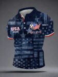 USA World Cup 2026 Polo Shirt Game Day Attire World Cup Clothing For Soccer Fan.jpeg