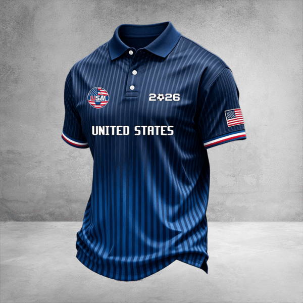 USA World Cup 2026 Polo Shirt Soccer Fan Outfits FIFA Polos For World Cup Fan.png