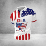 USA World Cup 2026 Polo Shirt US Map Polos Mens Soccer Apparel For World Cup Fan.png