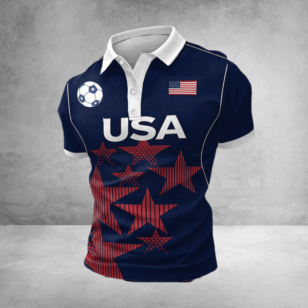 USA World Cup 2026 Polo Shirt US Mens Soccer Apparel FIFA Clothing For Fan.png