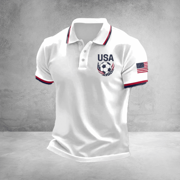 USA World Cup 2026 Polo Shirt US Mens Soccer Clothing Match Day Outfits For Fan.png