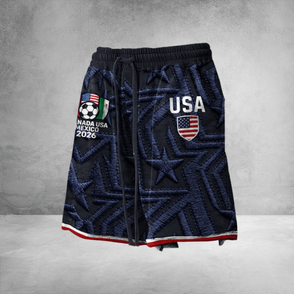 USA World Cup 2026 Shorts Can US Mex Host Attire USA Soccer Merch For Fan.png