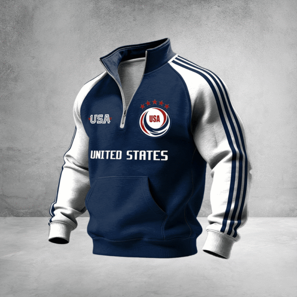 USA World Cup 2026 Zip Sweatshirt Game Day Apparel For World Cup Lovers.png
