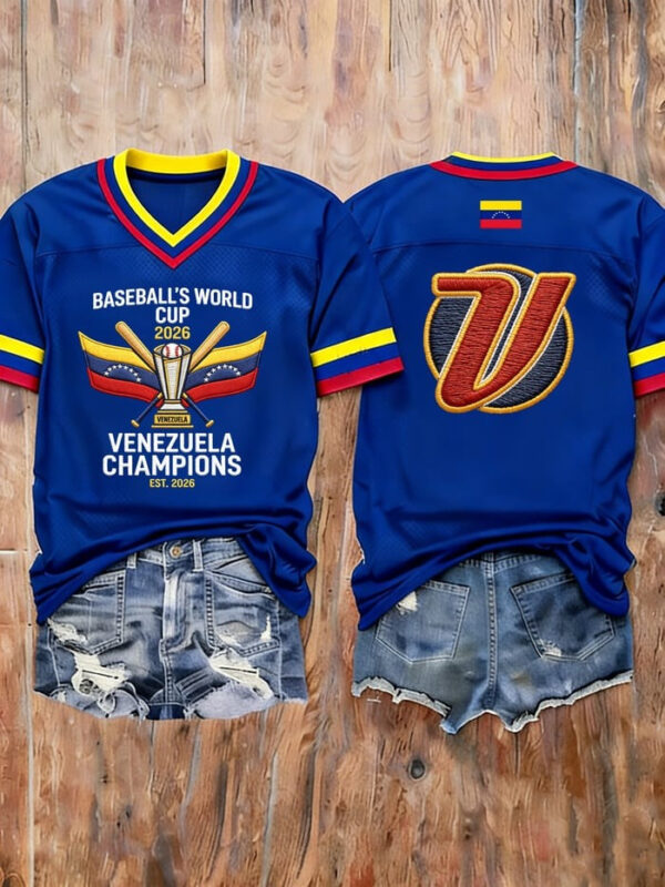 Venezuela WBC 2026 Champion Jersey Baseball World Cup Apparel For Venezuelan.jpeg