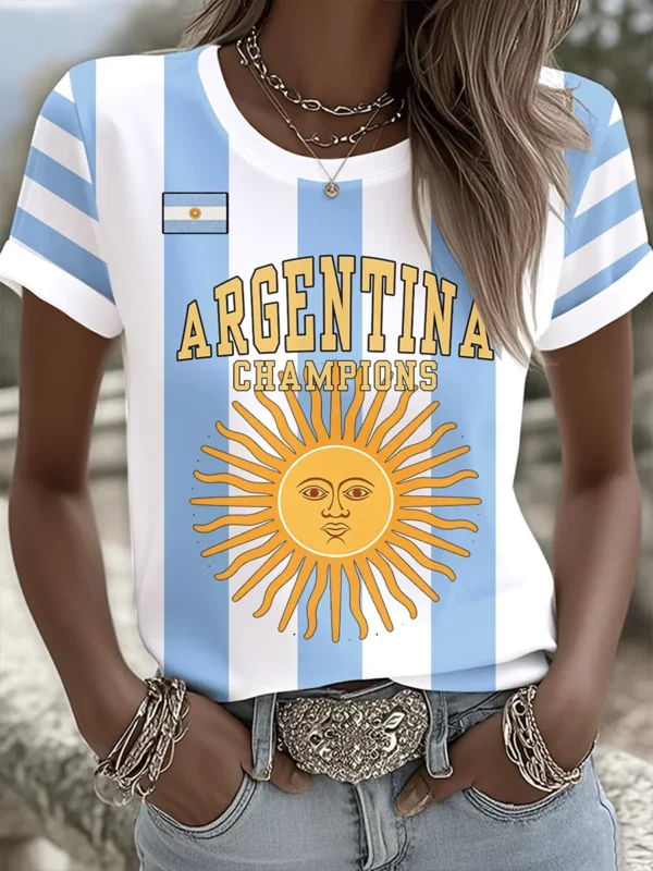 World Cup 2026 Argentina Champions Shirt Argentina Soccer Shirt For Soccer Fan.webp