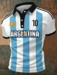 World Cup 2026 Argentina M10 Polo Shirt Argentina World Cup Team Apparel M10 Fan Gift.webp