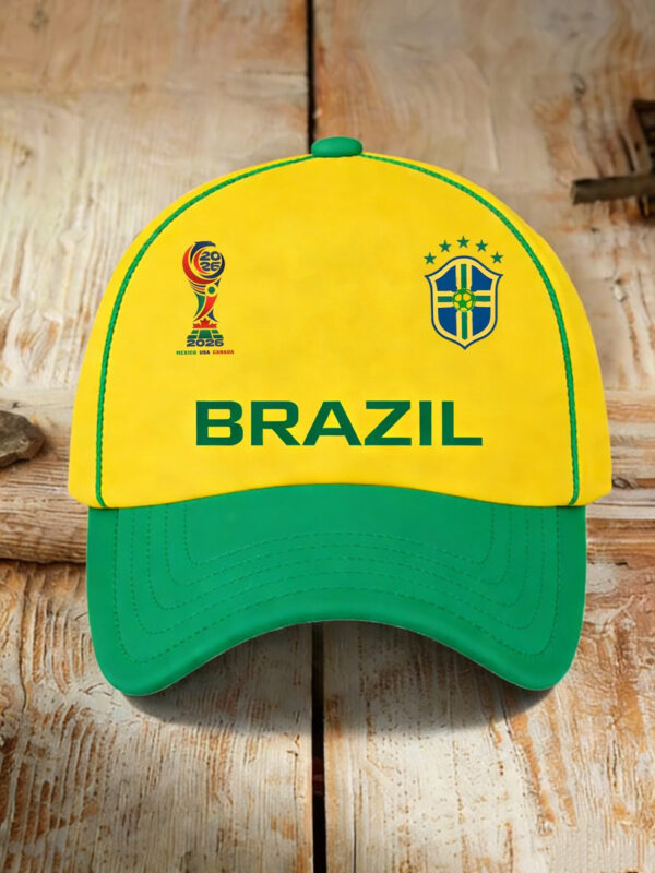 World Cup 2026 Brazil Hat FIFA World Cup Merch Soccer Lovers Cap For Brazilian.jpeg