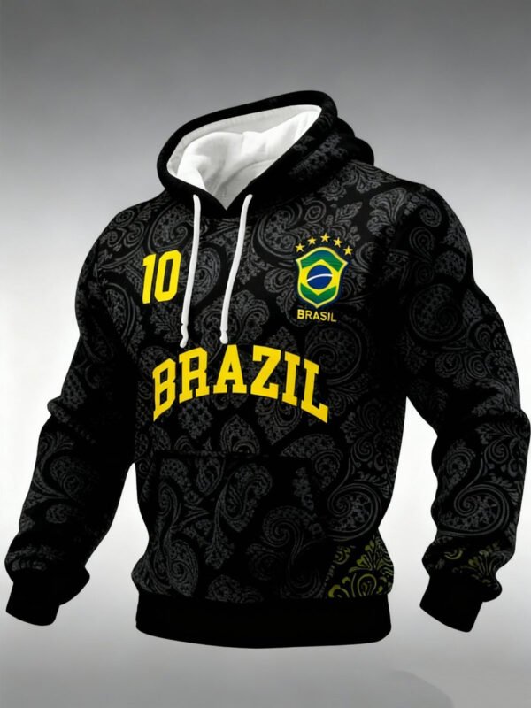 World Cup 2026 Brazil Number 10 Hoodie Pele 10 Hooded Sweatshirt Soccer Fan Gifts.jpeg