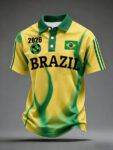 World Cup 2026 Brazil Polo Shirt Brazil World Cup Squad Outfits For FIFA Fan.jpeg