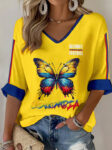 World Cup 2026 Colombia V Neck Raglan Shirt Colombia FIFA Apparel Best Football Gifts.jpeg