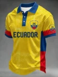 World Cup 2026 Ecuador Polo Shirt Ecuador World Cup Clothing Football For Men.webp