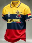 World Cup 2026 Ecuador Polo Shirt FIFA World Cup Ecuador Clothing Football Themed Gifts.webp