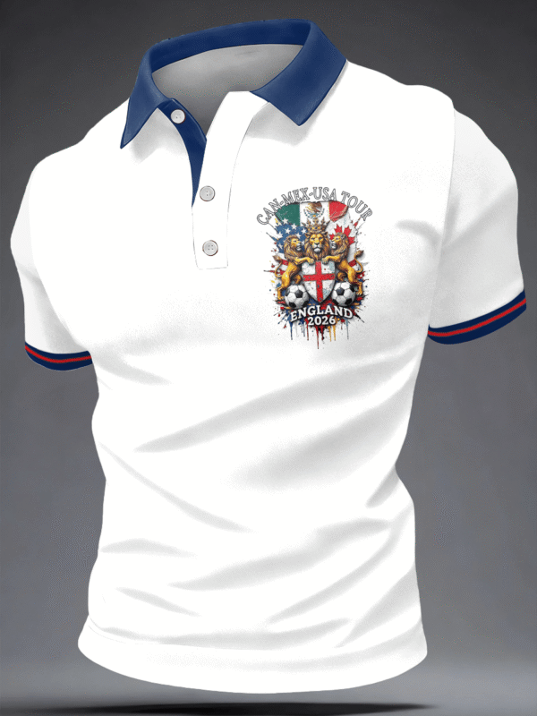 World Cup 2026 England Polo Shirt Game Day Apparel Soccer Fan For English.png