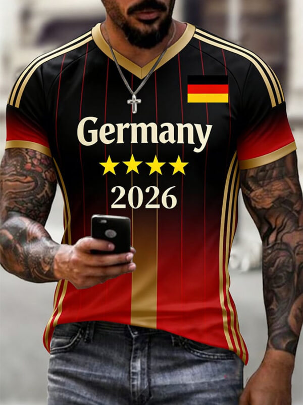 World Cup 2026 Germany V Neck Shirt Germany Soccer Clothing For Soccer Fan.jpeg