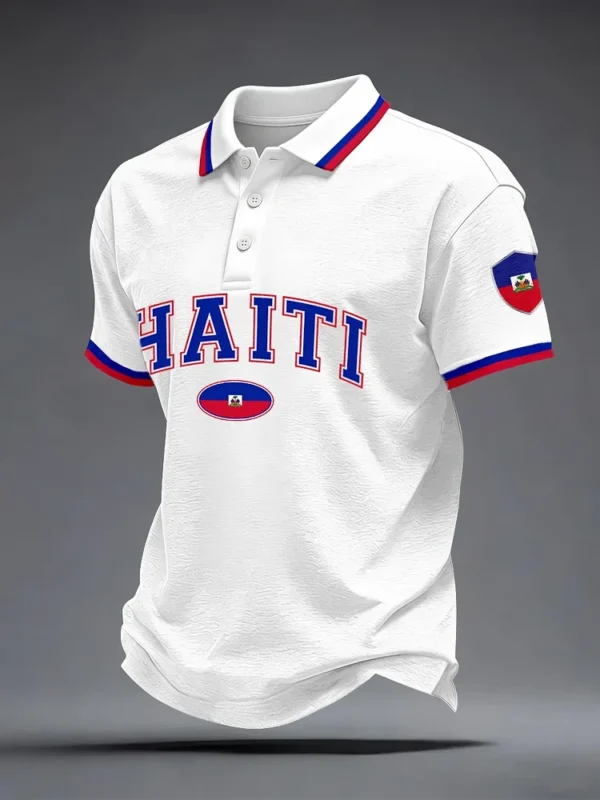 World Cup 2026 Haiti Polo Shirt Haiti World Cup Team Apparel For Football Fan.webp