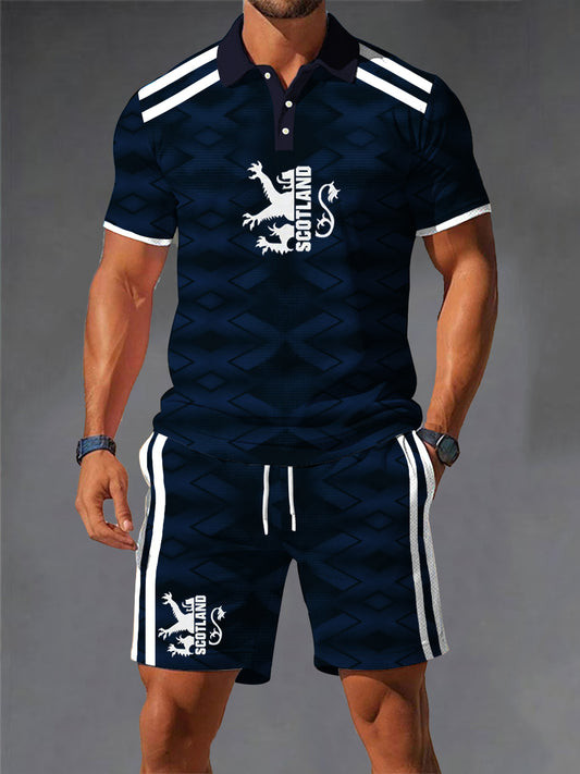 World Cup 2026 Scotland Polo Shirt And Shorts Scotland Soccer Team Outfits Gifts Idea.jpeg