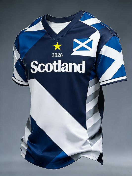 World Cup 2026 Scotland V Neck Shirt World Cup Scotland Games Outfits Fan Gifts.png