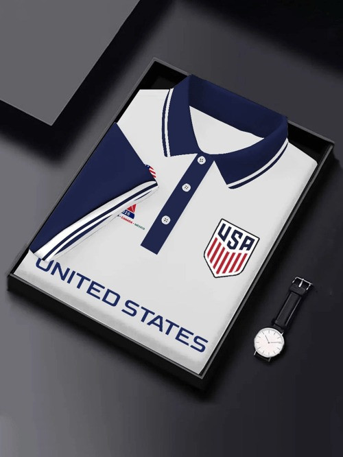 World Cup 2026 USA Merch Team United States Polo Shirt World Cup Polos For Soccer Lovers.jpeg