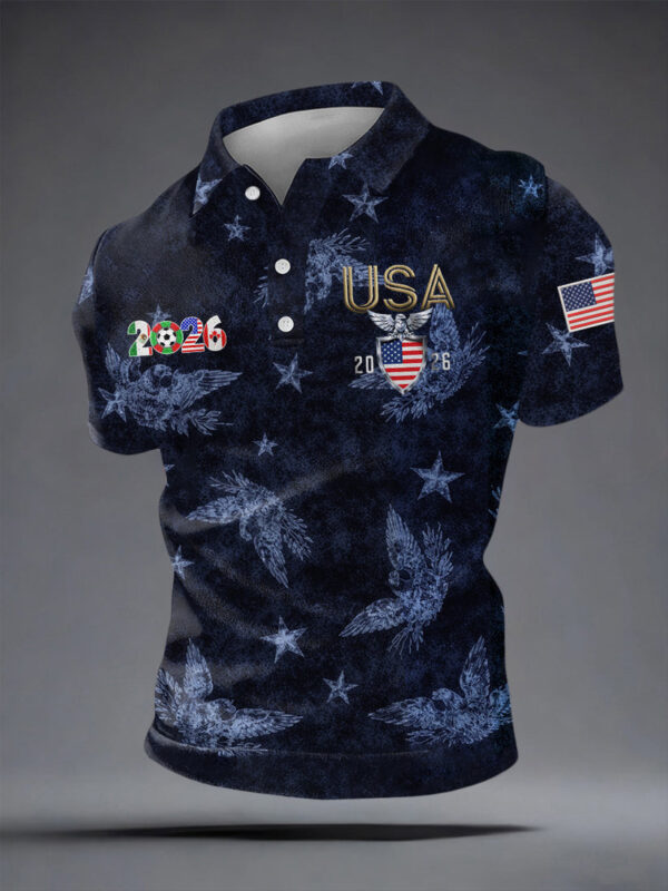 World Cup 2026 USA Polo Shirt Soccer Game Day Fashion Sports Outfits For Dad.jpeg