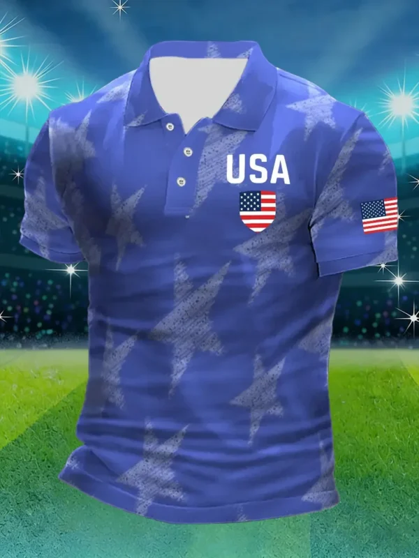 World Cup 2026 USA Polo Shirt USA Flag Shirts World Cup Merch For Sports Lovers.webp