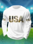 World Cup 2026 USA Soccer Long Sleeve Shirt Soccer Day Shirts For Patriots.webp