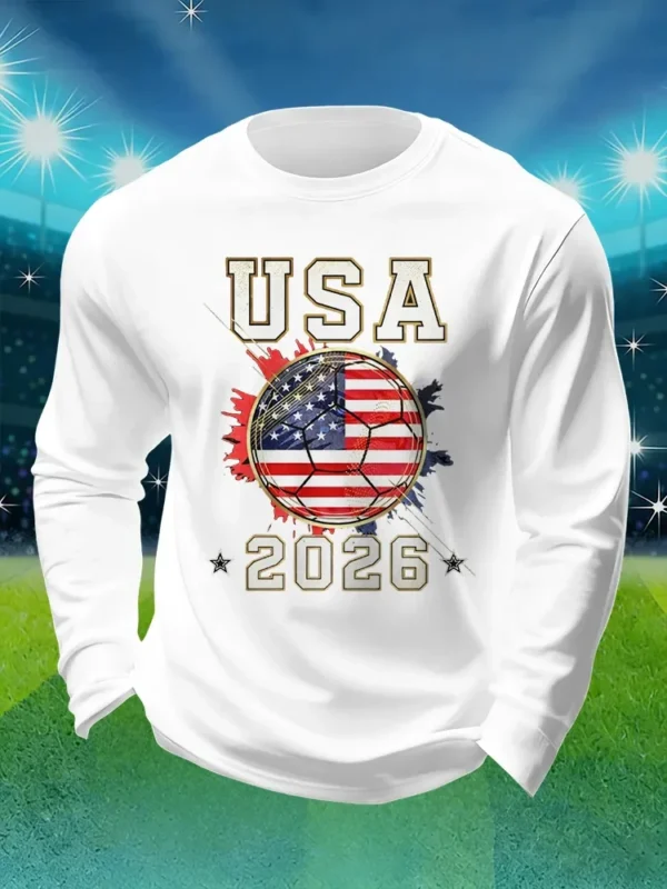 World Cup 2026 USA Soccer Long Sleeve Shirt World Cup Apparel Soccer Fan Gifts Idea.webp