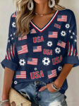 World Cup 2026 USA Soccer V Neck Long Sleeve Shirt USA Soccer Merch Gifts Idea.jpeg
