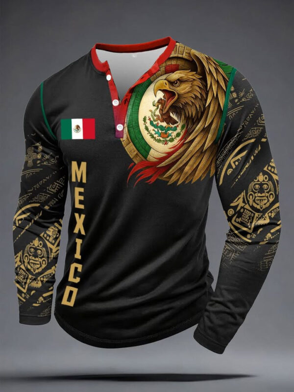 World Cup Mexico 2026 Button Long Sleeve Shirt FIFA Merch For Mexican.jpeg