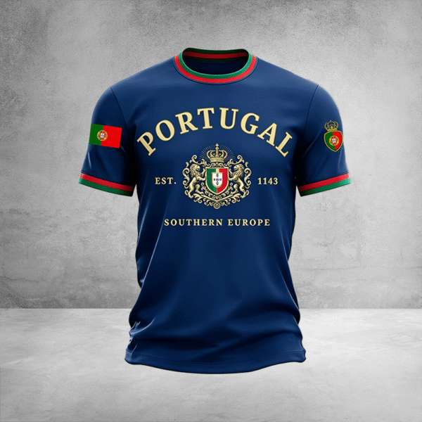 World Cup Portugal 2026 Shirt Portugal EST 1143 Southern Europe Tee For Soccer Players.png