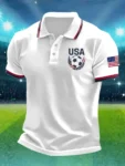 World Cup USA 2026 Polo Shirt America Soccer Apparel World Cup Merch Fan Gifts Idea.webp